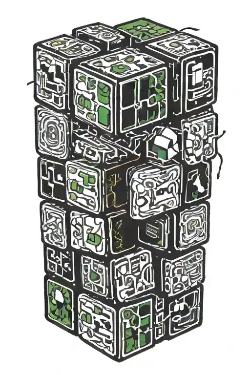 Living Rubik's Cube Picking Up Its Pieces