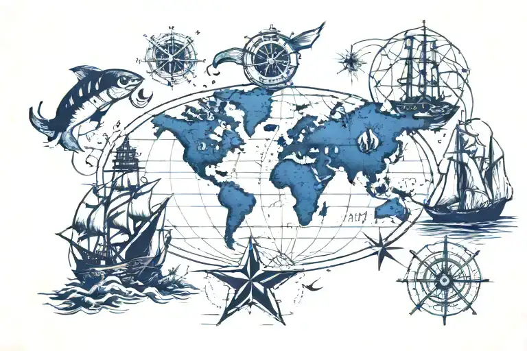 Coordinates At The Ocean