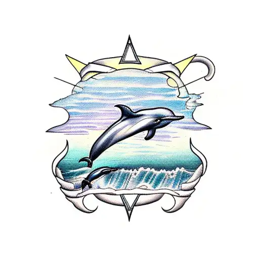 Dolphin With Background