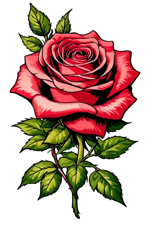 Rose With Bush And Dynamyte