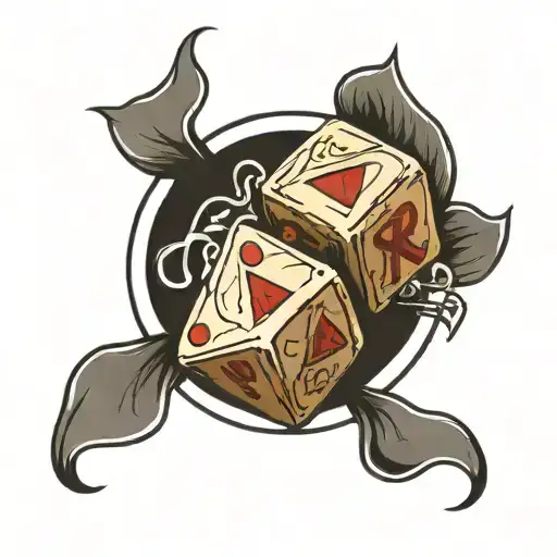 A Pair Of Dice And Text That Says Born Lucky