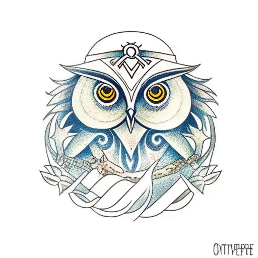 Neo Traditional Owl On Shoulder
