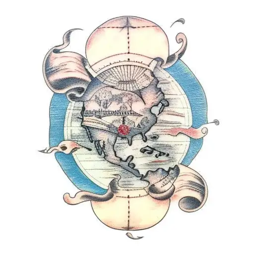 Pirate Map With Islands