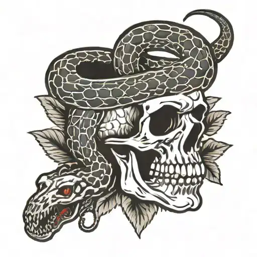 Snake Crushing Skull