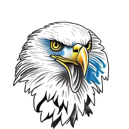 Eagle With Blue Eyes