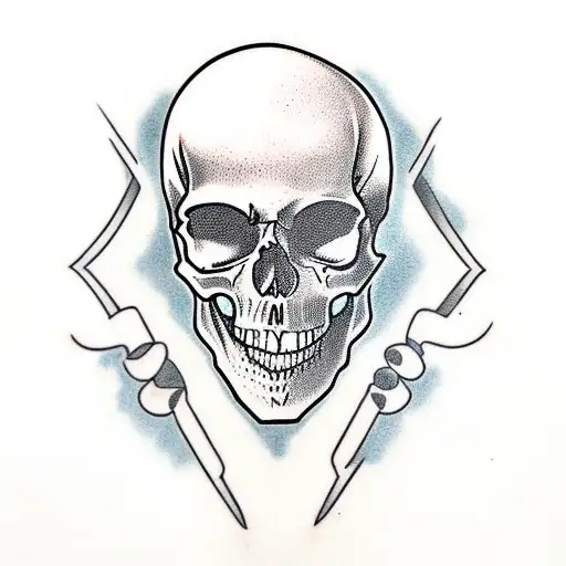 Skull Is Getting Ripped In Two By Demon Hands