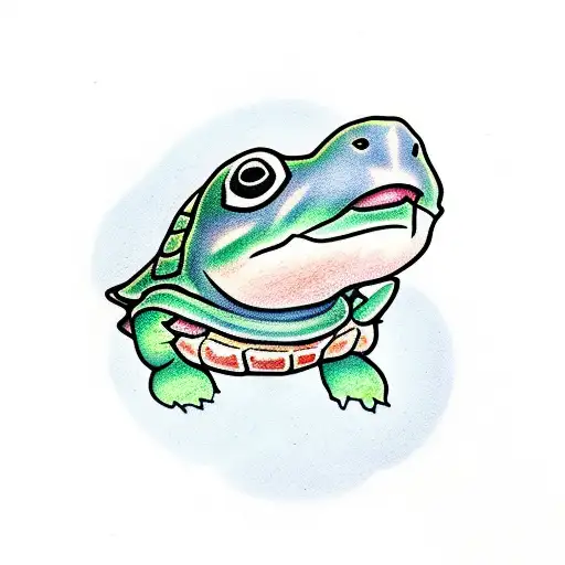 Baby Turtle And Monkey