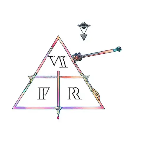 A Triangle With The Word Vir