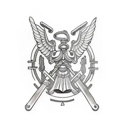 Design A Tattoo Symbolizing Strength Training With Greek Symbolism