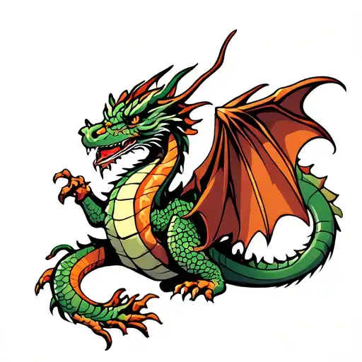 Dragon Made Out Of Tools