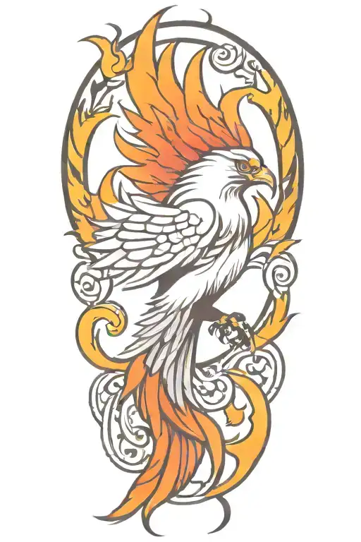 Phoenix Bird With Fire