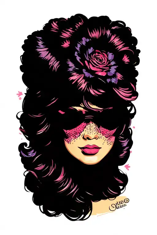 Pop Art Design Tattoo Pastel Colors No Portrait