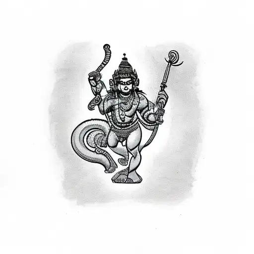 Hindu Panchamukhi Hanuman