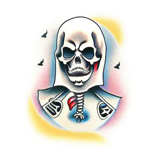 Grim Reaper With 2 Dogs