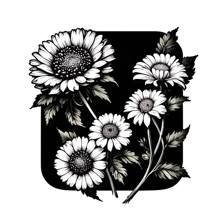 Marigold And Chrysanthemum