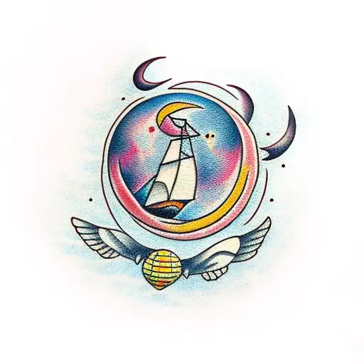 Little Moon With A Moth