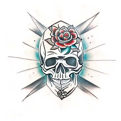 Skull With Tribal