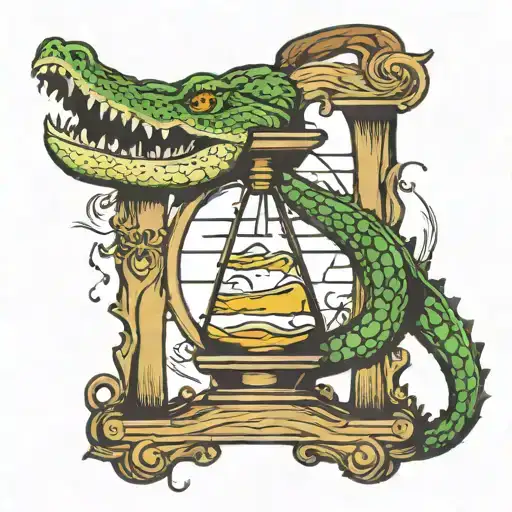 Crocodile Hourglass