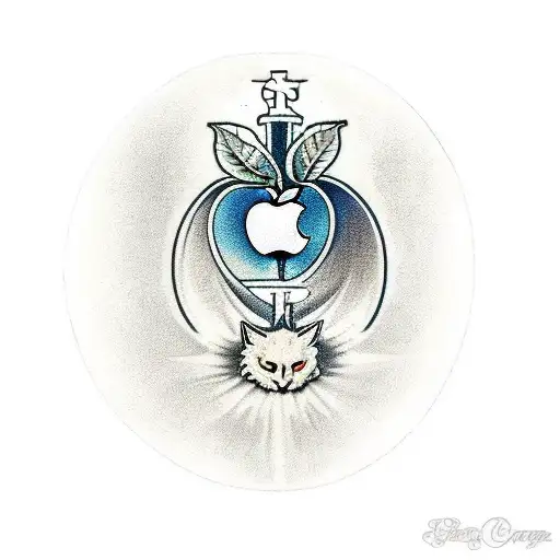Catholic Apple Of Eden Dropping From The Norse Tree Of Life