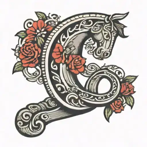 Horse Shoe Tattoo
