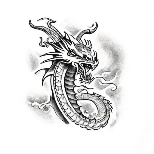 Devil Medieval Dragon Vs Ketzatcoatl On Fire Dragon