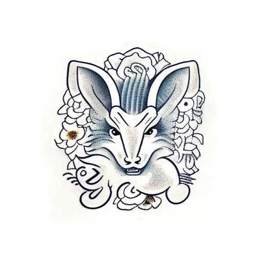 The Word Aries Written In Chinese Surrounded By Flowers