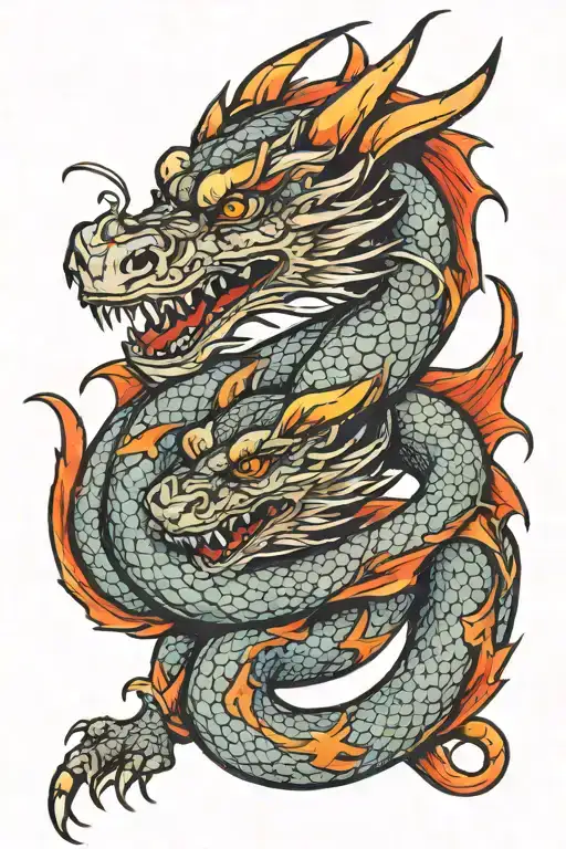 Dragon Wrapped Together