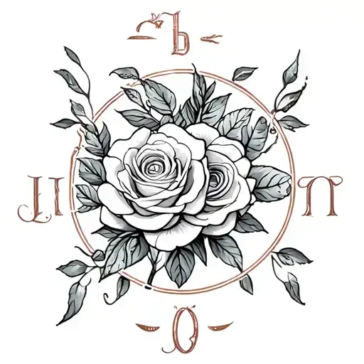 Cancer Zodiac With White Roses