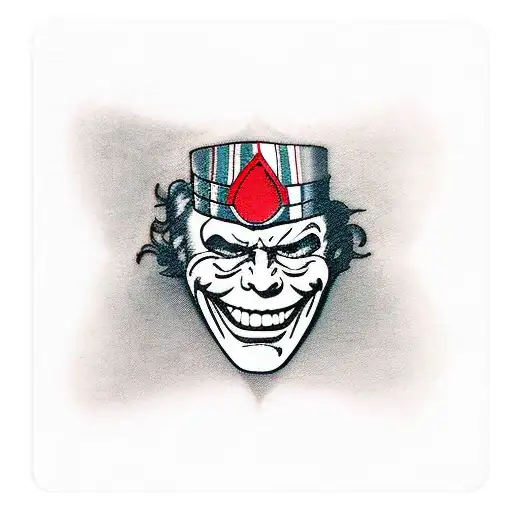 Jocker Card Black And Red