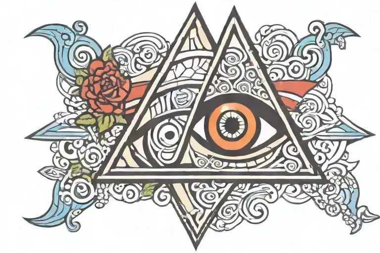 Triquetra With Evil Eye