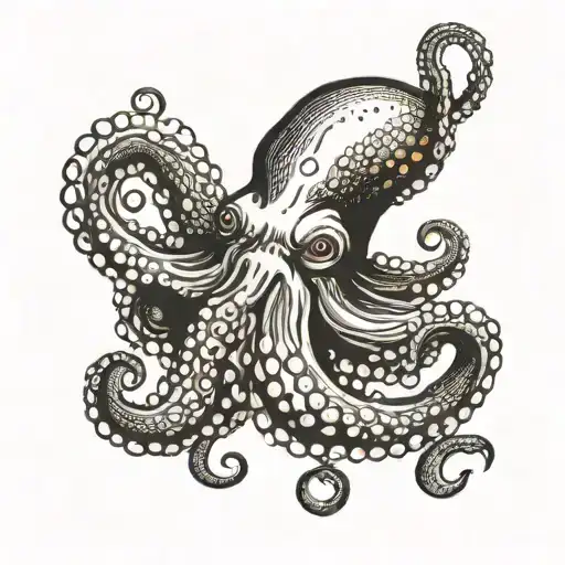 Octopus With Mouth Open