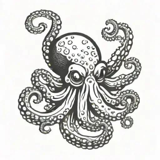 Octopus With Mouth Open