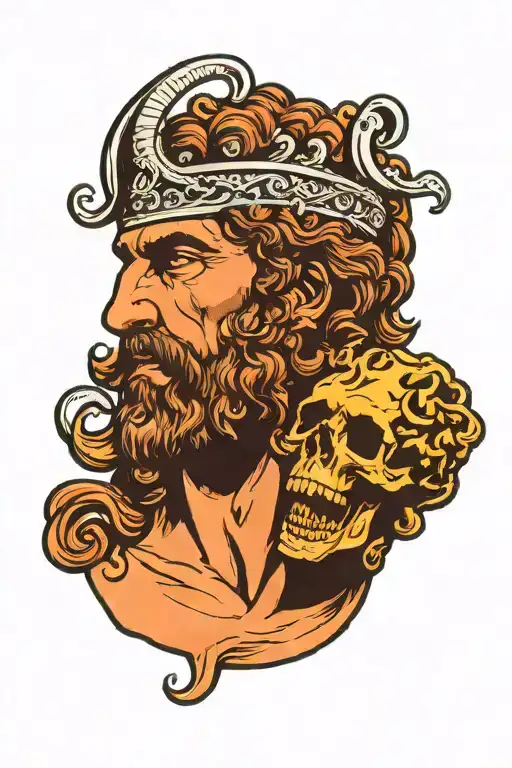 Odysseus Holding Medusa's Severed Head