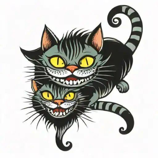 Original Cheshire Cat And New Cheshire Cat Gemini