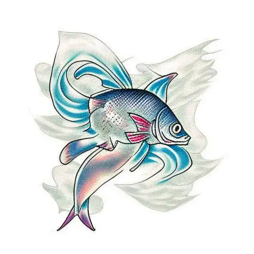 Fish With Breastcancer Ribbon