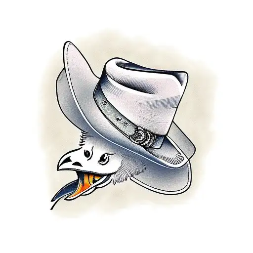 Chicken Wearing A Cowboy Hat