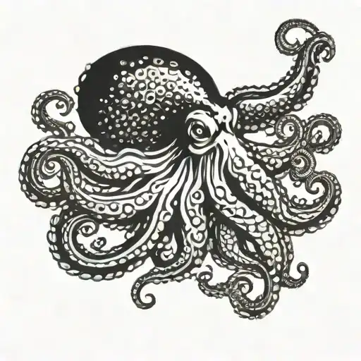 Octopus With Mouth Open