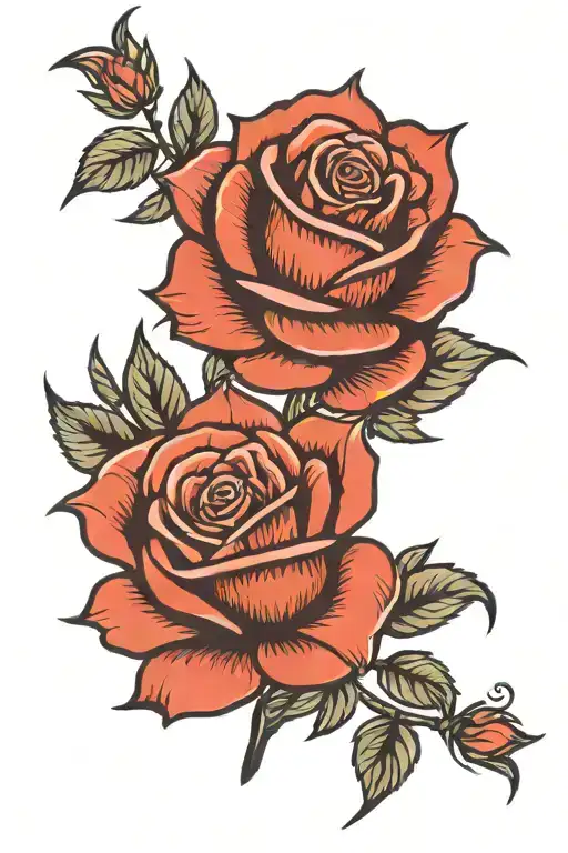 Rose Tattoo On Shoulder