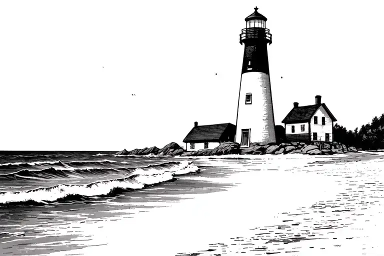 Lighthouse On The Beach
