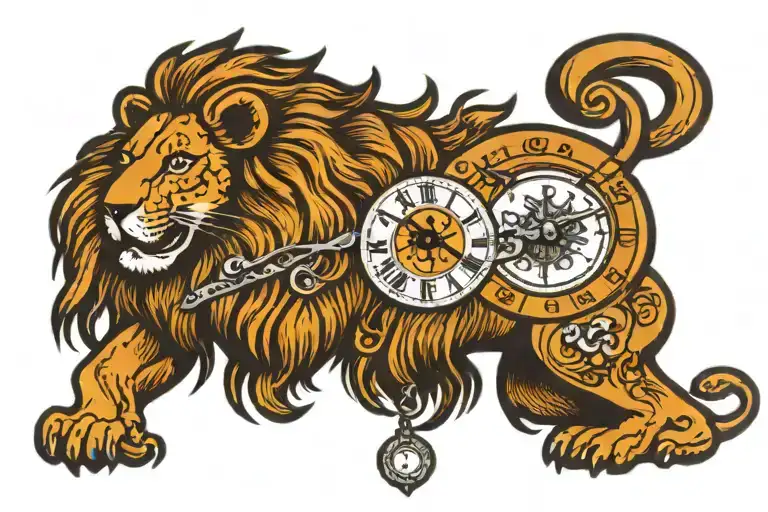 Lion Pendule Clock