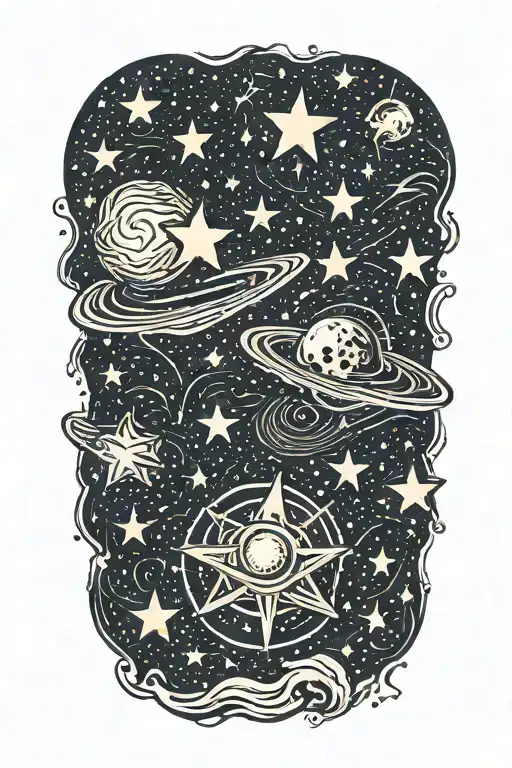 Galaxy Filled With Stars