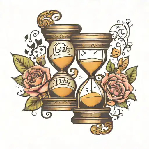 Hourglass With The Inscription Life Is Cyclical
