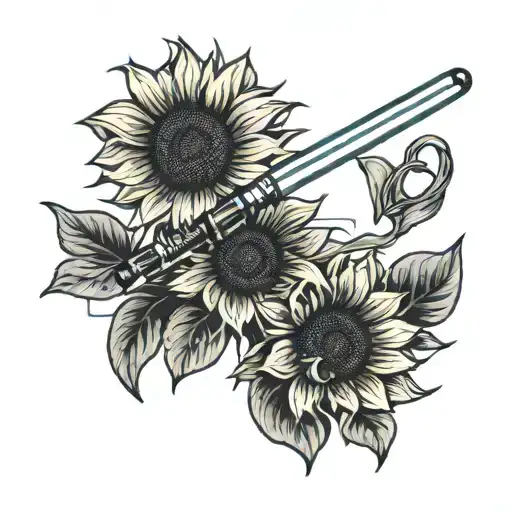 Sunflower With A Lightsaber