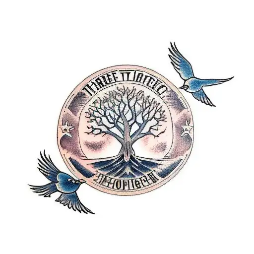 Tree With Three Birds