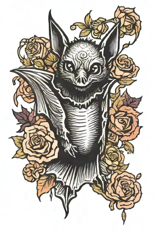 Bat Hand Tattoo Coverup