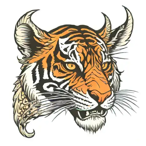 Tiger Horns Full Face