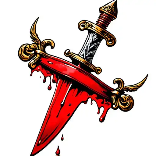 Dagger Dripping Blood