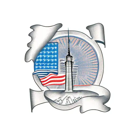 Outline Of New York State Plus The Italian Flag