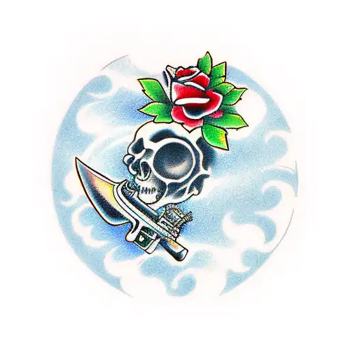 A Revolver And A Katana