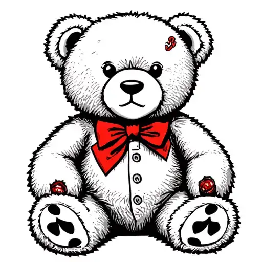 Hannibal Lecter As A Teddy Bear Sitting